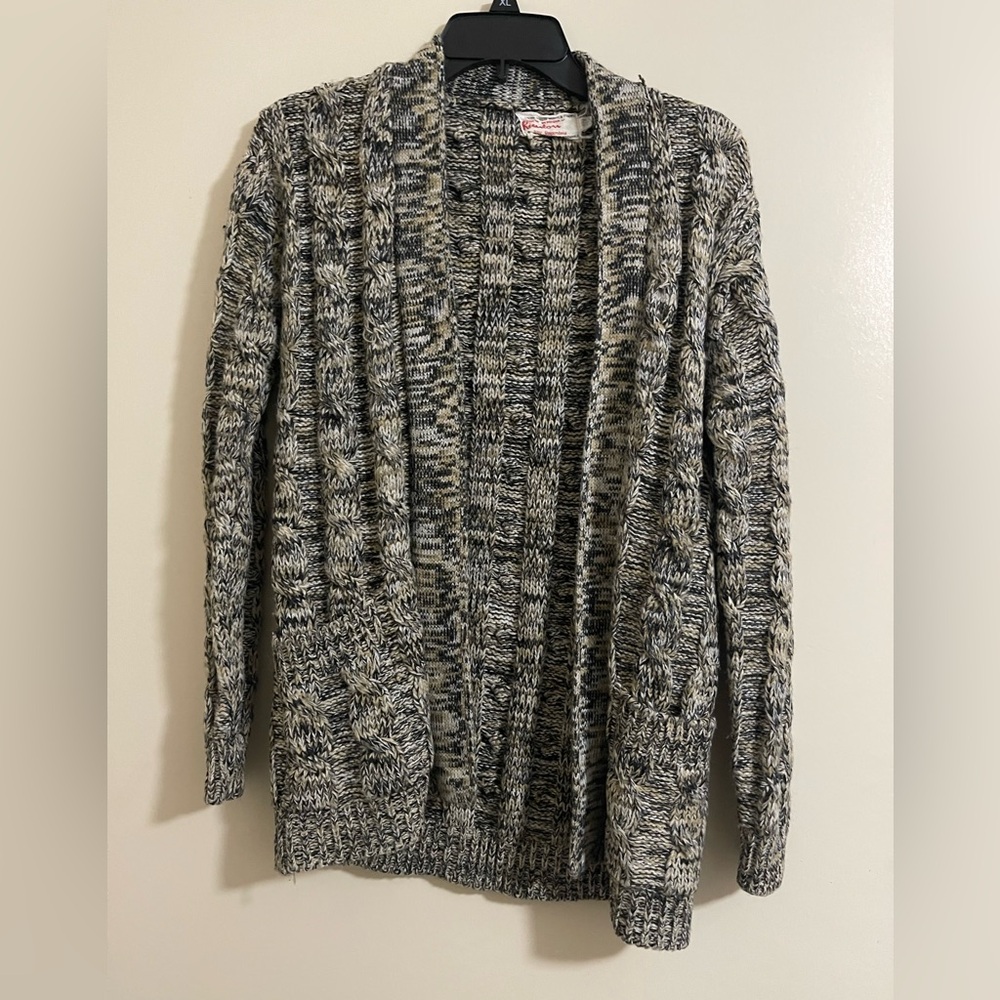 VTG Kimlon RBK Importers 100% Acrylic Long Sleeve OpenSweater Knit Cardigan S-M?